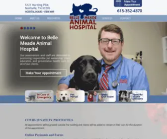 Bellemeadeanimalhospital.com(Veterinarians) Screenshot