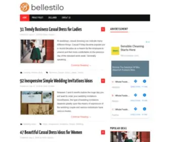 Bellestilo.com(Wedding, Clothing and Lifestyle Ideas) Screenshot