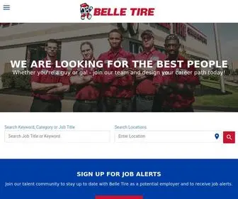 Belletirecareers.com(Belle Tire Apply) Screenshot