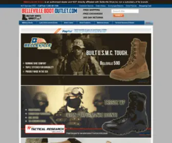 Bellevillebootoutlet.com(Belleville Boot Outlet) Screenshot