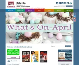 Bellevillelibrary.ca(Belleville Public Library and John M) Screenshot