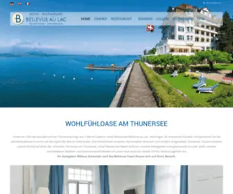 Bellevue-AU-Lac.ch(Hotel Restaurant Bellevue au Lac) Screenshot