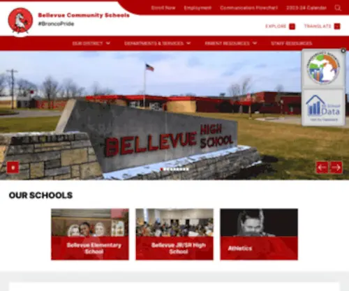 Bellevue-Schools.com(Bellevue Schools) Screenshot