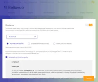 Bellevue.ch(Bellevue Group AG) Screenshot