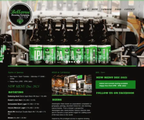 Bellevuebrewing.com(Bellevue Brewing CompanyBellevue Brewing Company) Screenshot