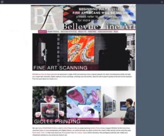 Bellevuefineart.com(Fine Art Scanning and Fine Art Giclee Printing in Seattle) Screenshot