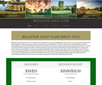 Bellevueiagolfclub.com(Bellevue Golf Club) Screenshot