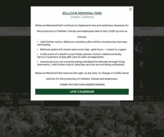 Bellevuememorialpark.com(Bellevue Memorial Park) Screenshot