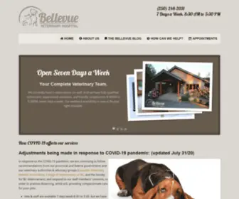 Bellevuevet.net(Bellevue Veterinary Hospital) Screenshot