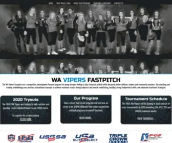 Bellevuevipers.com(The WA Vipers Fastpitch Club) Screenshot