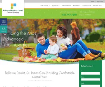 Bellevuewestlakedental.com(Bellevue dentists) Screenshot