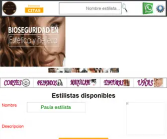 Bellezadeangeles.com(PELUQUERIA EL MUNDO DE LOS ANGELES) Screenshot