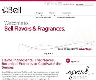 Bellff.com(Bell Flavors & Fragrances) Screenshot
