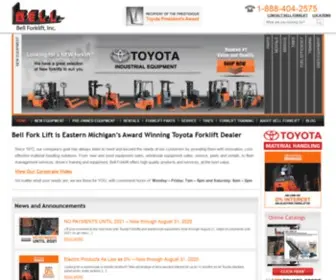 Bellforklift.com Screenshot