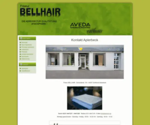 Bellhair.de(Avedasalon Friseursalon Bellhair) Screenshot