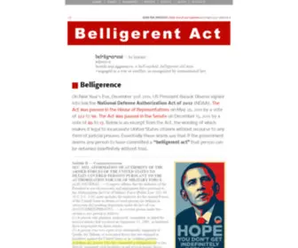 Belligerentact.org(Belligerentact) Screenshot