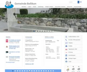 Bellikon.ch(Gemeinde Bellikon) Screenshot