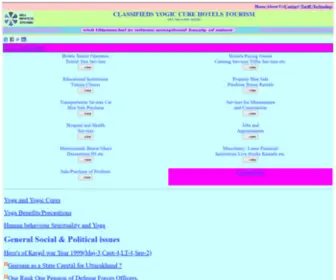 Bellinfosys.com(Classifieds Ads Dehradun Hotels Bookings Tourism India Yogic Cure Ex) Screenshot