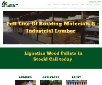 Bellinghamlumber.com(Lumber Yard & Benjamin Moore Paint Store in Bellingham) Screenshot