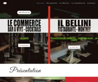 Bellini-Restaurant.ch(Le Commerce à Monthey) Screenshot