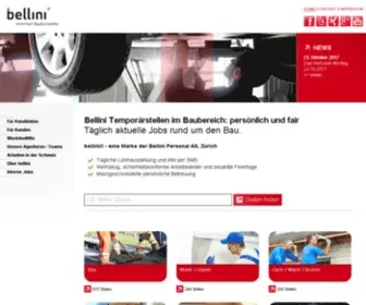 Bellini.ch(Vermittelt Baufachkräfte) Screenshot
