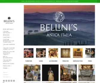 Belliniimports.com(Bellini's Antique Italia) Screenshot