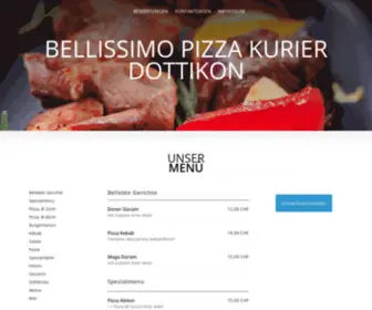 Bellissimo-Pizzakurier.ch(Bellissimo Pizza Kurier Dottikon) Screenshot