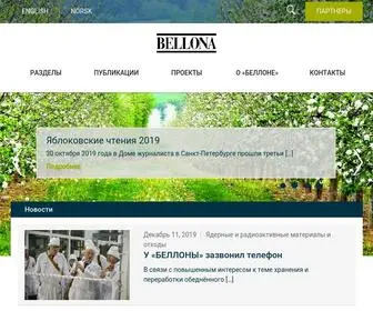 Bellona.ru(Экспертная экологическая организация. Сферы работы) Screenshot