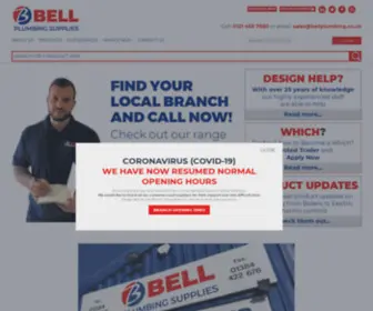 Bellplumbing.co.uk(Bell Plumbing Supplies) Screenshot