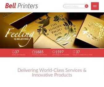 Bellprinters.com(Luxury Packaging boxes) Screenshot