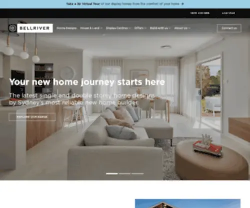 Bellriverhomes.com.au(New Home Builders Sydney) Screenshot