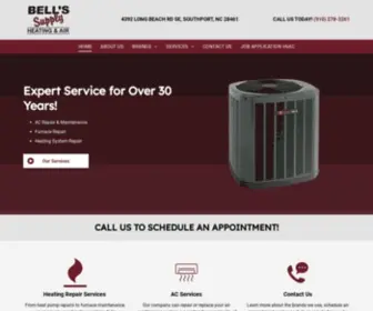 Bellshvacinc.com(Bell's Supply Heating & Air) Screenshot