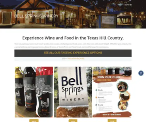 Bellspringswinery.com(Winery Austin Texas) Screenshot