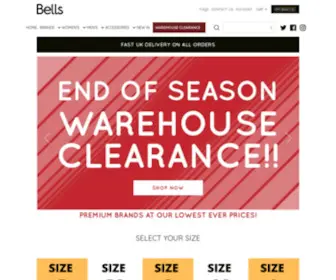 Bellsshoes.com(Quality Global Comfort Footwear Brands) Screenshot