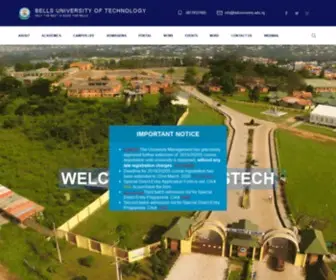 Bellsuniversity.edu.ng(Bells university of technology) Screenshot