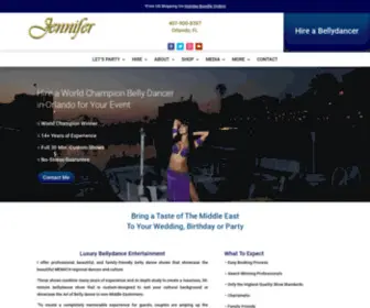 Bellydancebyjennifer.com(Professional Orlando Belly Dancer for birthdays & Weddings) Screenshot