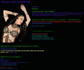 Bellydancer.net(Belly Dance Classes and Performance with Malia) Screenshot