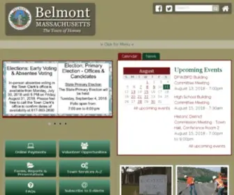 Belmont-MA.gov(Belmont MA) Screenshot