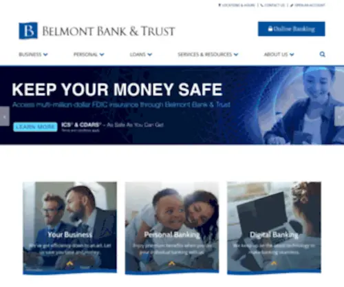 Belmontbanktrust.com(Belmontbanktrust) Screenshot