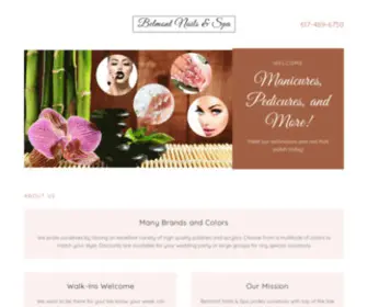 Belmontnailsandspa.com(Belmont Nails & Spa) Screenshot