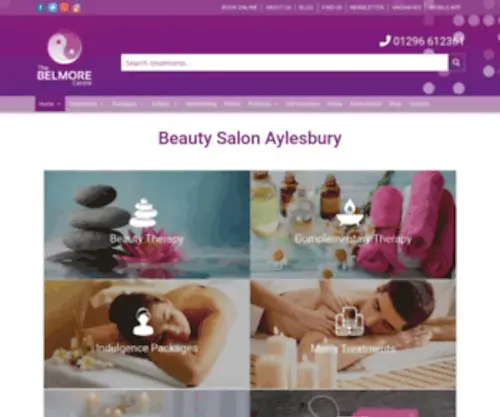 Belmorecentre.co.uk(Beauty Aylesbury) Screenshot