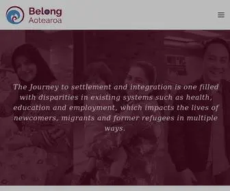 Belong.org.nz(Belong Aotearoa) Screenshot