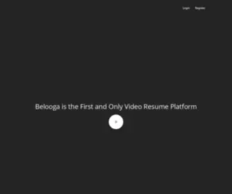 Belooga.com(The First Video Resume Job Board Platform) Screenshot