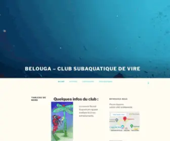 Belouga-Vire.fr(Club subaquatique de Vire) Screenshot