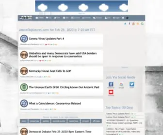 Belowtopsecret.com(Conspiracy Theories) Screenshot