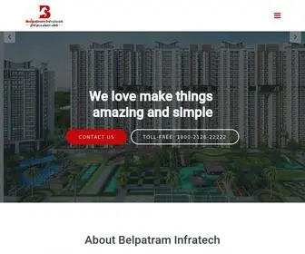 Belpatraminfratech.com(Belpatram Infratech Pvt) Screenshot