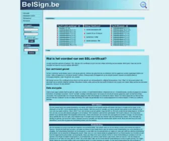 Belsign.be(Eigen startpagina) Screenshot