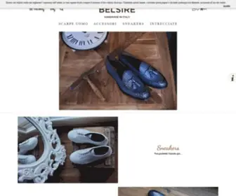 Belsire.com(Made in Italy Shoes and Ties) Screenshot