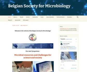 Belsocmicrobio.be(Belgian Society for Microbiology) Screenshot