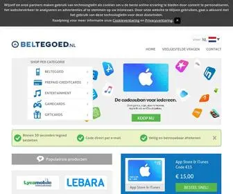Beltegoed.nl(Koop je prepaid code op) Screenshot